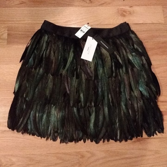 Express Dresses & Skirts - Express Edition Collection skirt. Real Feathers.